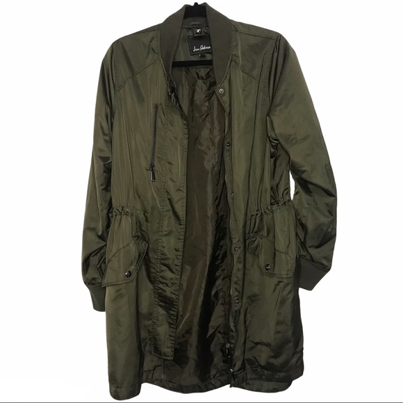 Sam Edelman elongated satin drawstring jacket - Picture 4 of 11